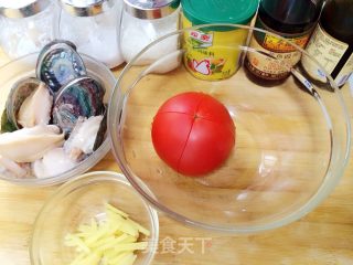 蕃茄焖鲍鱼的做法步骤：1