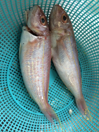 香煎咸海鱼---夏天配粥的佳品的做法步骤：1