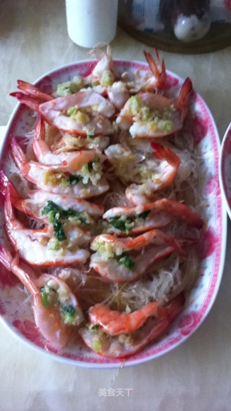 粉丝蒜蓉蒸虾的做法