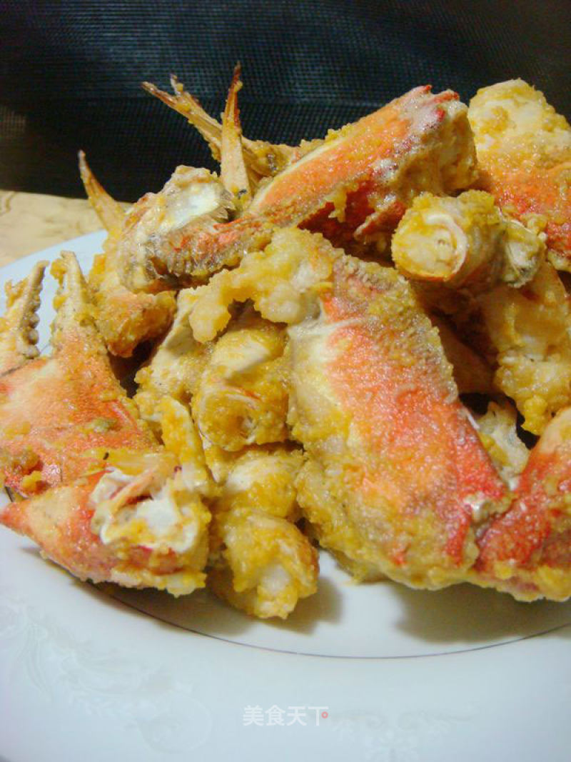 家庭宴客菜“金沙螃蟹”的做法