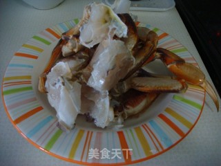家庭宴客菜“金沙螃蟹”的做法步骤：4