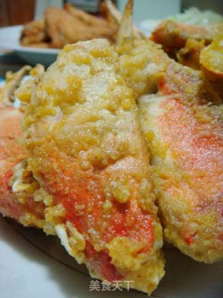 家庭宴客菜“金沙螃蟹”的做法步骤：10