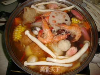 【蔬菜海鲜涮涮锅】---好吃健康不油腻，再吃也不发胖哦的做法步骤：13
