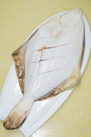 肉沫烧石鲽鱼的做法步骤：4