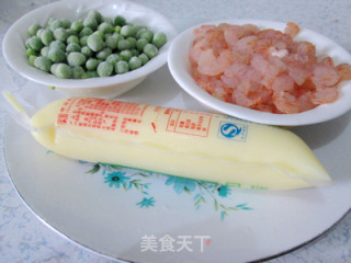 豌豆虾仁烩玉子豆腐的做法步骤：1