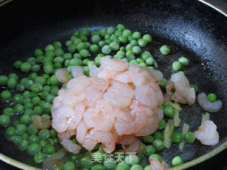 豌豆虾仁烩玉子豆腐的做法步骤：9