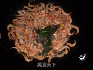 紫苏炒河虾的做法步骤：5