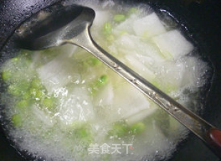 虾皮毛豆冬瓜汤的做法步骤：7
