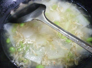 虾皮毛豆冬瓜汤的做法步骤：11