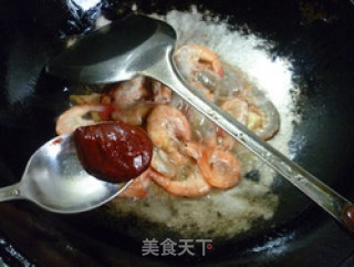 辣椒酱炒鲜虾的做法步骤：8