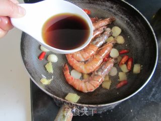 干烧大虾的做法步骤：7