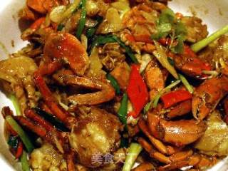 姜葱炒蟹，吃出健康的做法步骤：5