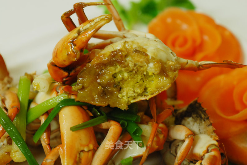 姜葱焗螃蟹的做法