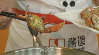 姜葱焗螃蟹的做法步骤：7