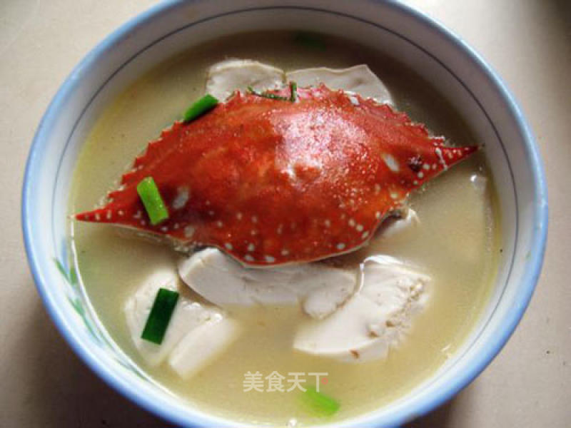 一蟹二食之蟹壳豆腐汤的做法