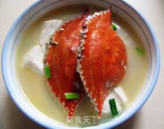 一蟹二食之蟹壳豆腐汤的做法步骤：8