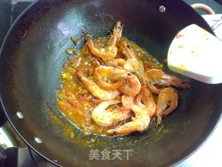 椰汁咖喱虾的做法步骤：11