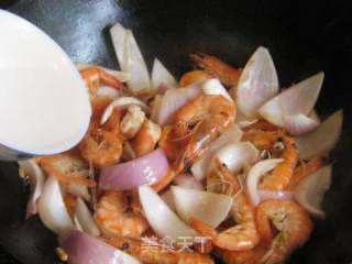 黄金咖喱虾的做法步骤：6