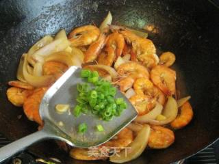 黄金咖喱虾的做法步骤：9