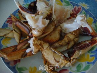 姜葱炒蟹的做法步骤：5