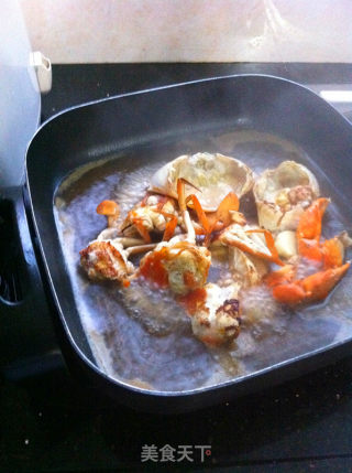 香烤红膏蟹的做法步骤：3