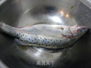 清清淡淡的清蒸海鲈鱼的做法步骤：1