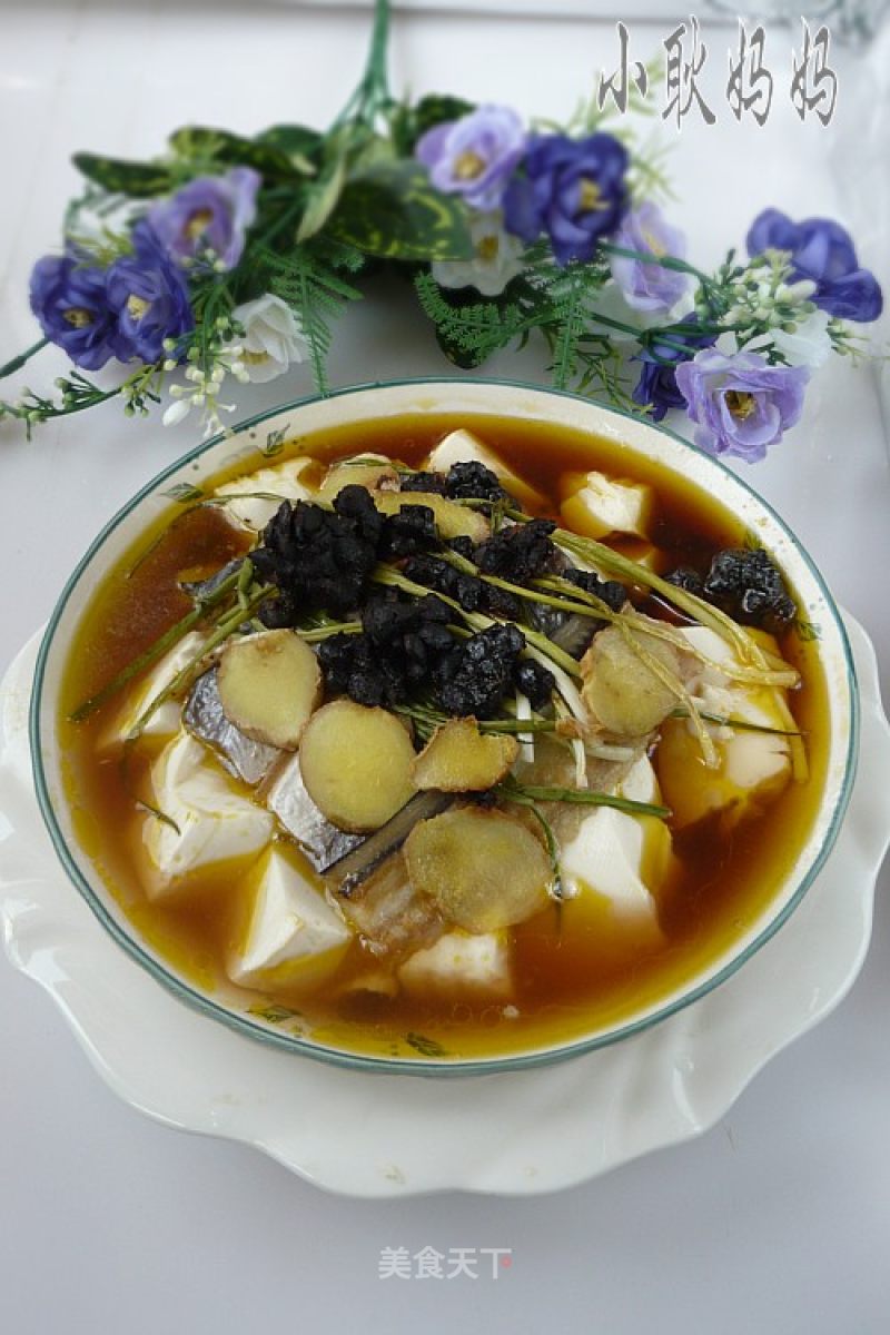 豆豉海鳗蒸豆腐的做法