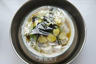 豆豉海鳗蒸豆腐的做法步骤：7