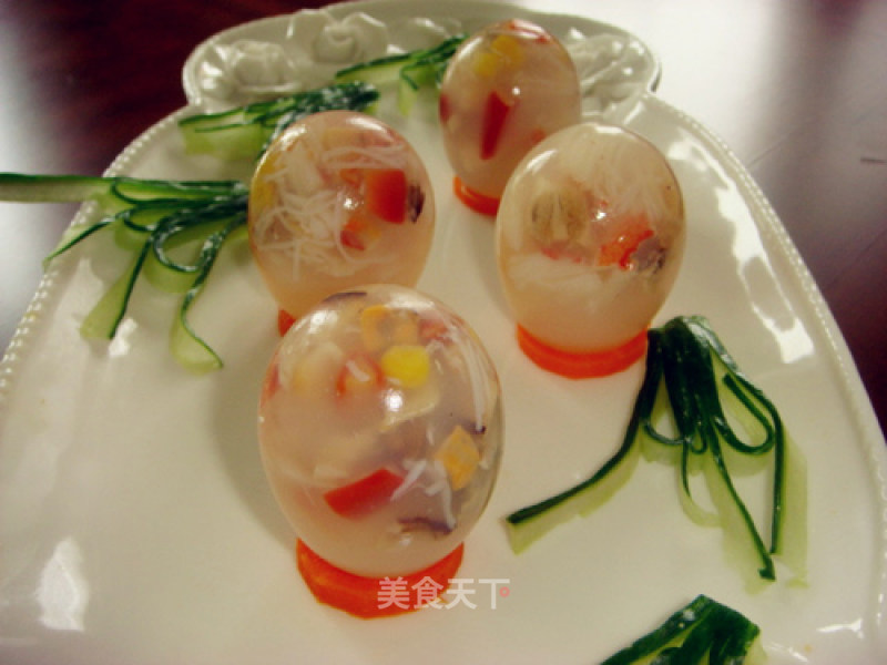 创意新派菜“水晶海鲜球”的做法