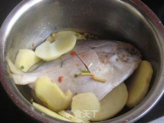 土豆烤鲳鱼的做法步骤：5