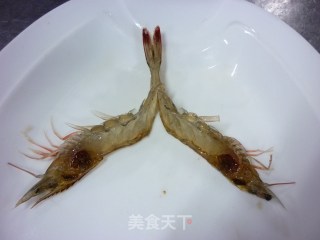 蒜茸开片虾的做法步骤：3