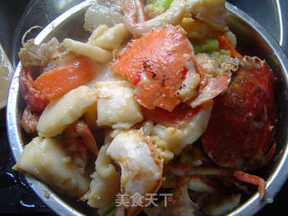 【福州家常菜】活蟹炒白粿的做法步骤：7