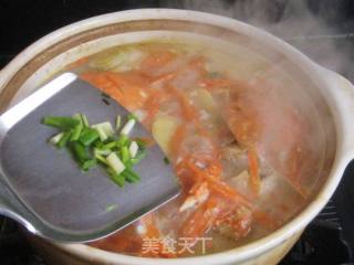 梭子蟹胡萝卜豆腐汤的做法步骤：9