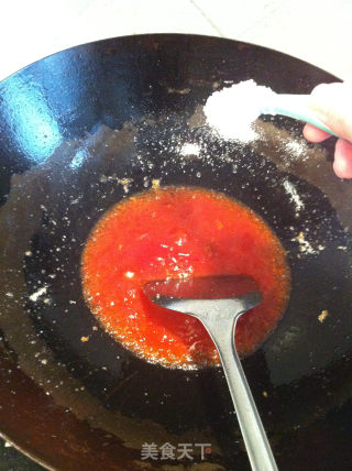 茄汁带鱼的做法步骤：3