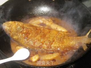 豆瓣酱烧黄鱼的做法步骤：10