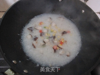 香菇鳕鱼粥的做法步骤：6