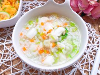 【宝宝辅食】鳕鱼燕麦米粥的做法步骤：12