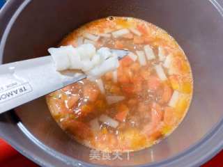 【宝宝辅食】鳕鱼冬瓜茄汁面 的做法步骤：7