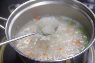 杂蔬藜麦鳕鱼粥的做法步骤：7