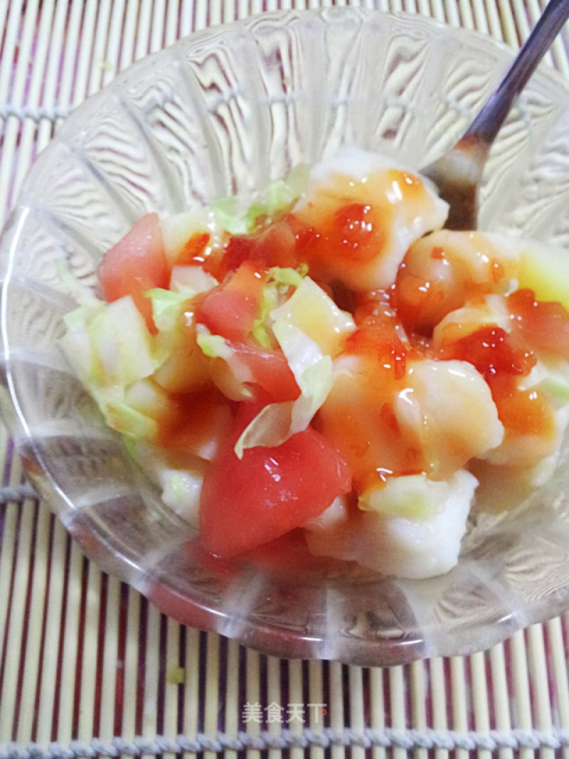清新脆嫩——泰味鳕鱼蔬菜沙拉的做法