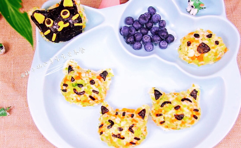杂蔬鳕鱼猫饭团—宝宝从此爱上吃蔬菜的做法