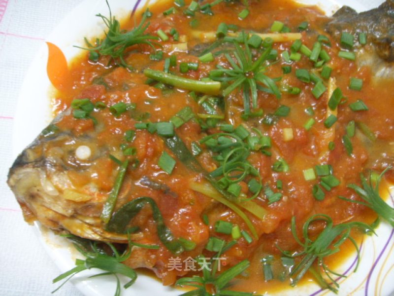茄汁烧鲳鱼的做法