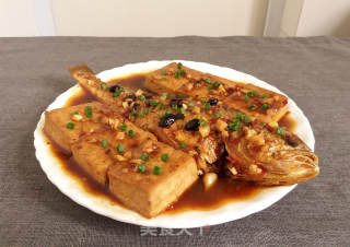 黄花鱼烧豆腐的做法步骤：11