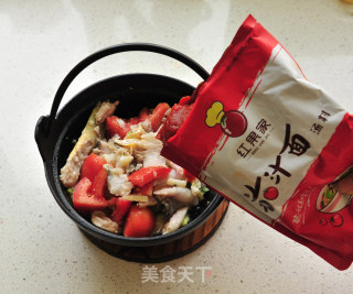 红果家菜谱之开胃番茄鱼锅的做法步骤：13