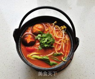 红果家菜谱之开胃番茄鱼锅的做法步骤：15