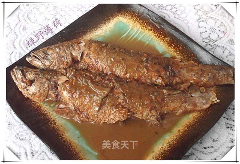 炖肉汤煨黄花鱼的做法
