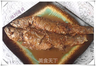 炖肉汤煨黄花鱼的做法步骤：10