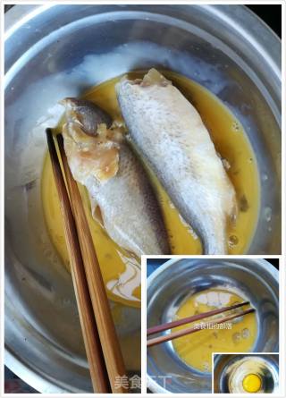 香炸黄花鱼的做法步骤：2