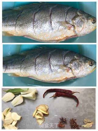 红烧黄花鱼的做法步骤：2