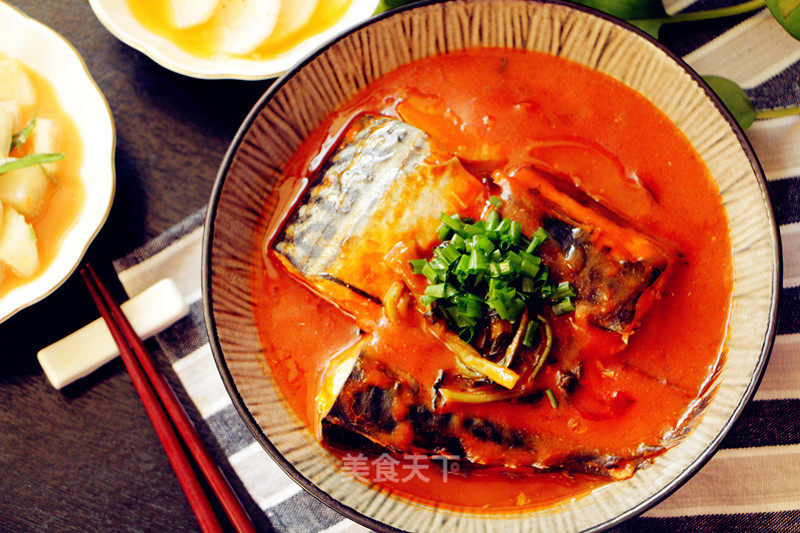 干白菜炖鲭鱼的做法